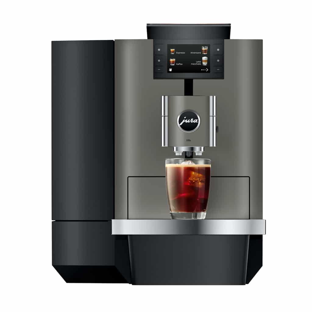 Jura Kaffeevollautomat X10c Dark Inox (EA) Frontansicht
